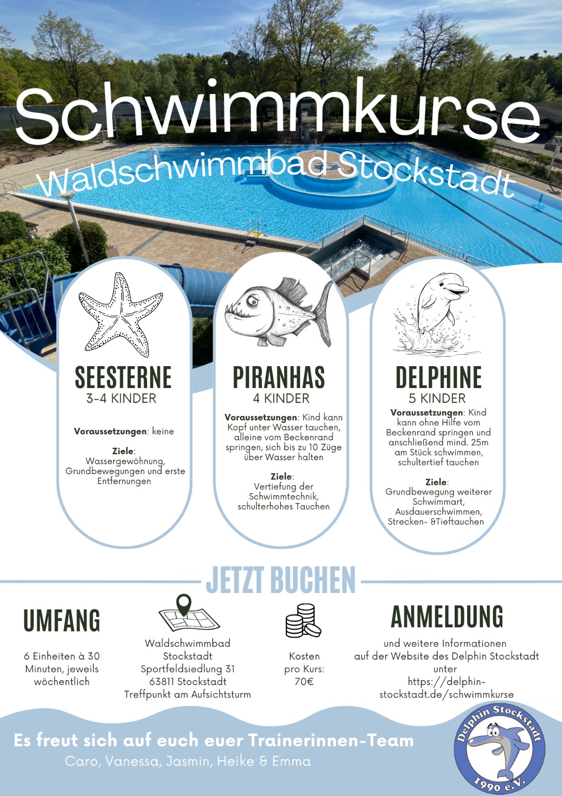 Schwimmkurse 2024 Waldschwimmbad Stockstadt